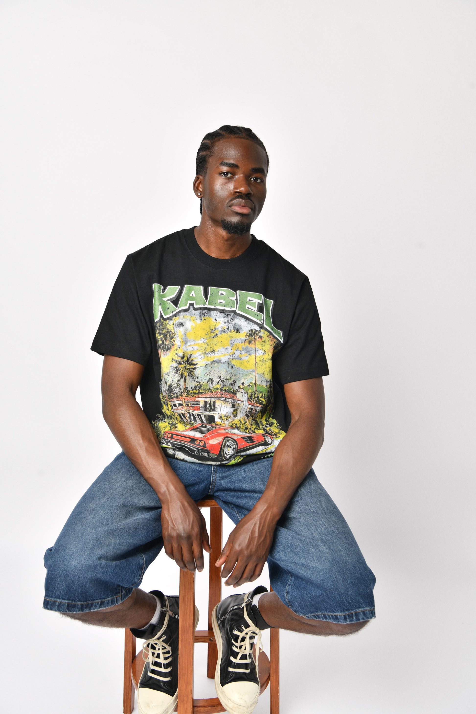 Essence Washed Black T-Shirt