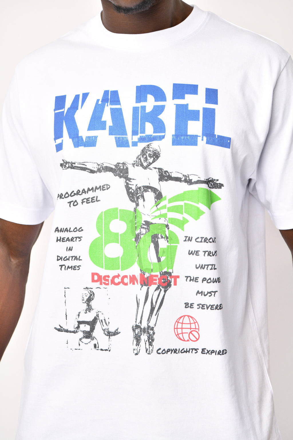 Disconnect White T-Shirt